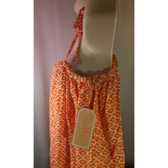 Copper Key NWT Orange Flirty Tie Straps Tank Top Size Large - Picture 3 of 9